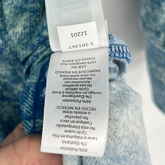 LuLaRoe Blue and White Hooded Sweatshirt - Picture 7 of 12